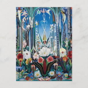 Postal Flores Italia por Joseph Stella