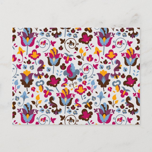 Postal Flores mágicas (Anverso)