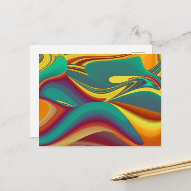 Postal Flores Mágicas de Primavera Verano Otoño (Anverso/Reverso In Situ)