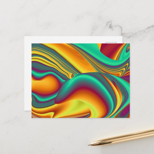 Postal Flores Mágicas de Primavera Verano Otoño (Anverso/Reverso In Situ)