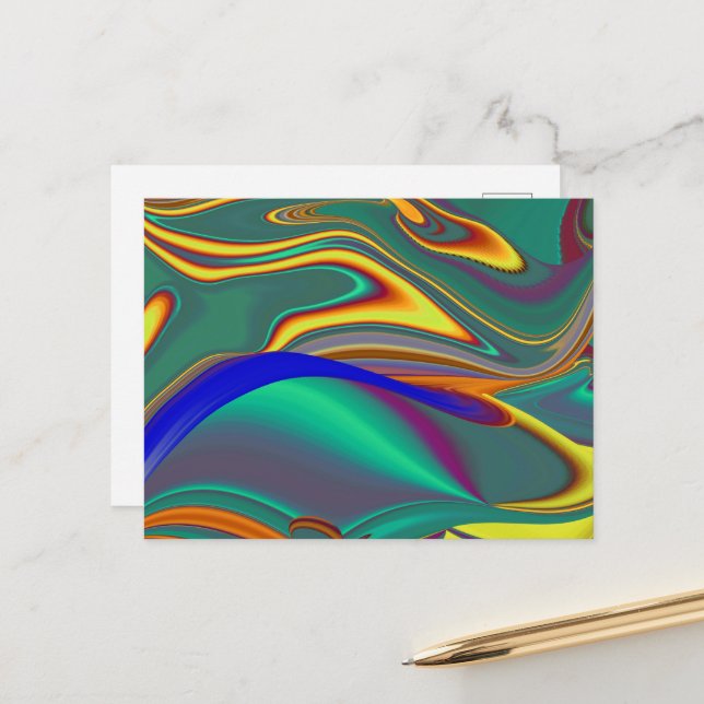 Postal Flores Mágicas de Primavera Verano Otoño (Anverso/Reverso In Situ)