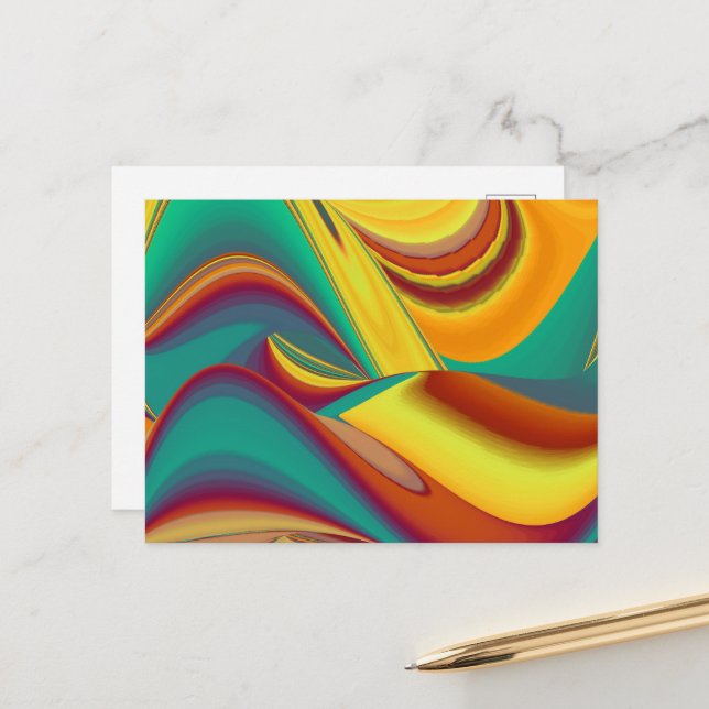 Postal Flores Mágicas de Primavera Verano Otoño (Anverso/Reverso In Situ)