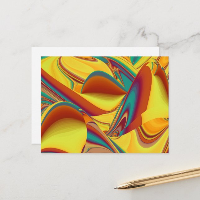 Postal Flores Mágicas de Primavera Verano Otoño (Anverso/Reverso In Situ)