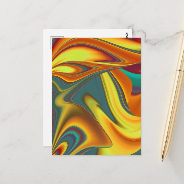 Postal Flores Mágicas de Primavera Verano Otoño (Anverso/Reverso In Situ)