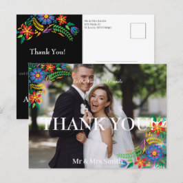 Postal Flores Mexicanas Foto Gracias Postcard