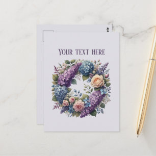 Postal Flores mixtas lindas personalizables