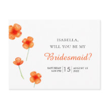 Flores naranjas en el jardín. ¿Serás mi dama de ho