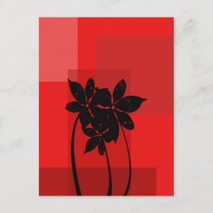 Postal Flores negras