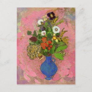 Postal Flores, Odilon Redon 1905 Pintura Floral