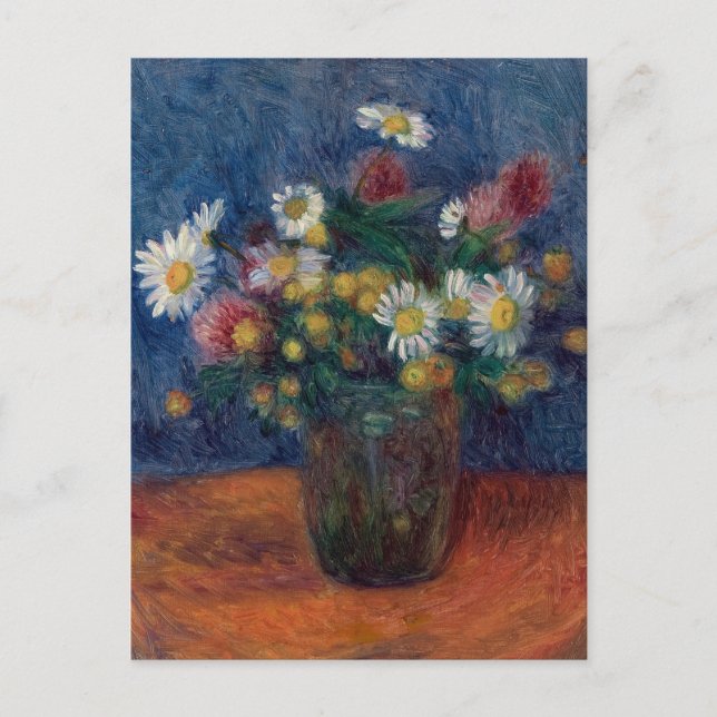 Postal Flores por William James Glackens (Anverso)