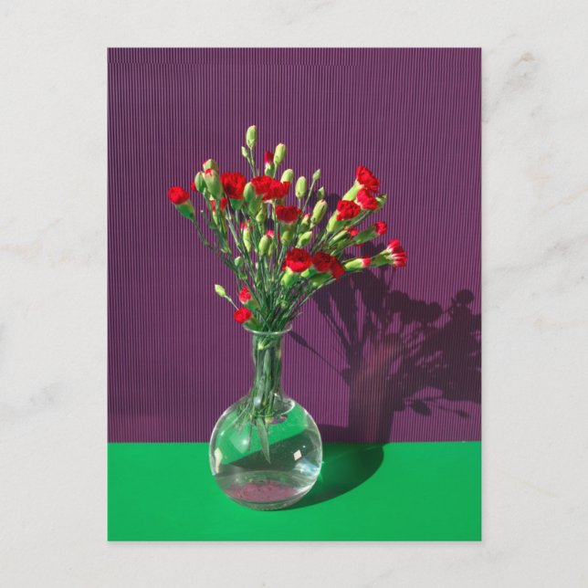 Postal Flores | Róquet de la Carantera Roja (Anverso)
