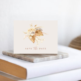 Postal Flores secas y pampas Boho Terracotta