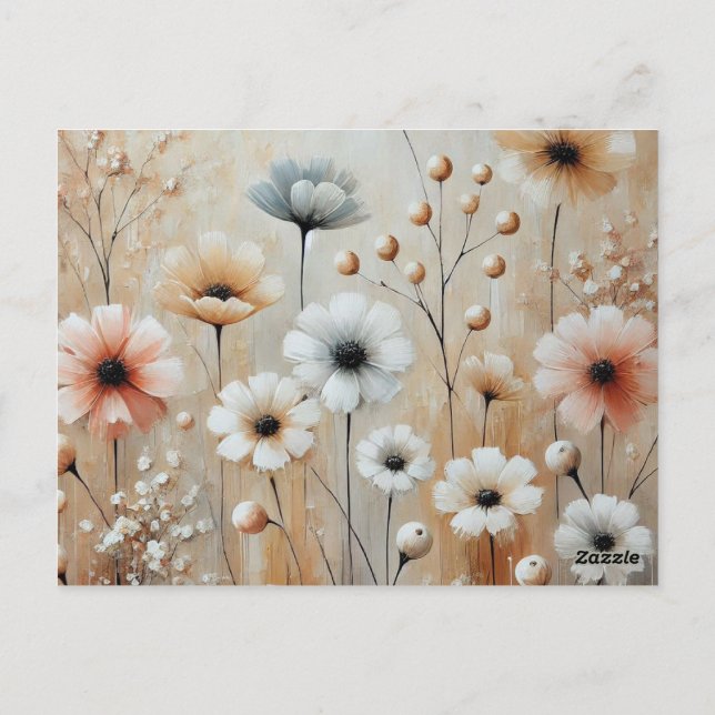 Postal Flores silvestres (Reverso)