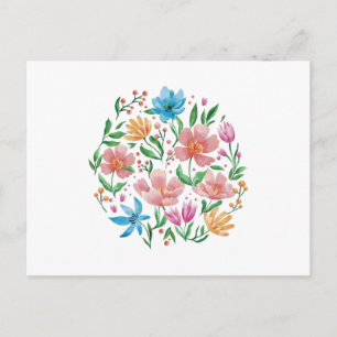 Postal Flores silvestres