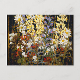 Postal Flores silvestres canadienses antiguas de Tom Thom