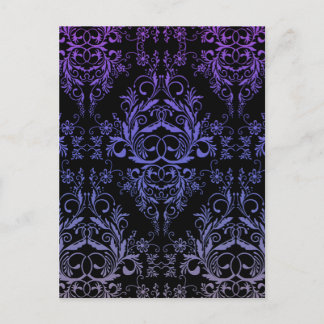 Postal Flores silvestres Damask, MASQUERADE MEDIANOCHO