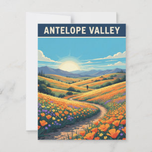 Postal Flores silvestres de California Antelope Valley