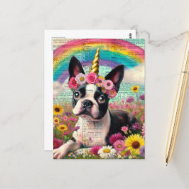 Postal Flores silvestres de picor unicornio, un Terrible