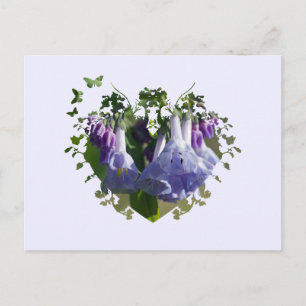 Postal Flores silvestres de Virginia Bluebells