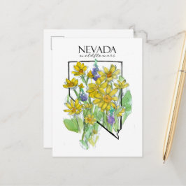 Postal Flores silvestres del desierto Nevada Lupines Bals