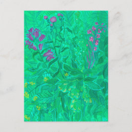 Postal Flores silvestres del norte Flores Veraniegas Flor