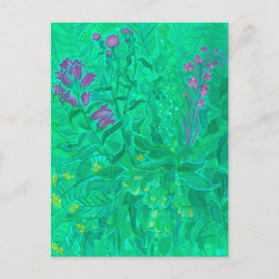 Postal Flores silvestres del norte Flores Veraniegas Flor