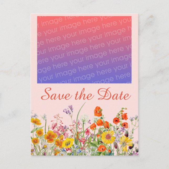 Postal Flores Silvestres Vívidas (Anverso)