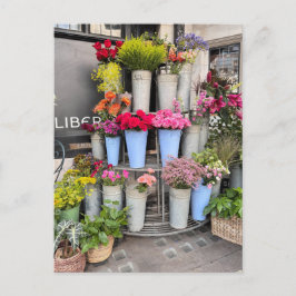 Postal Flores, Soho, London UK Postcard
