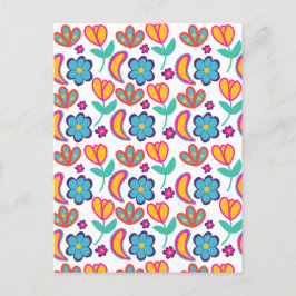 Postal Flores únicas y coloridas