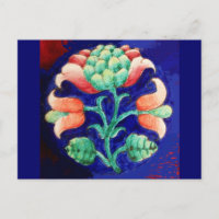 FLORES, verde rosa azul