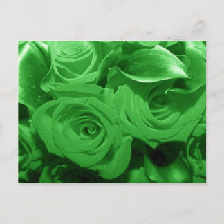 Postal Flores verdes