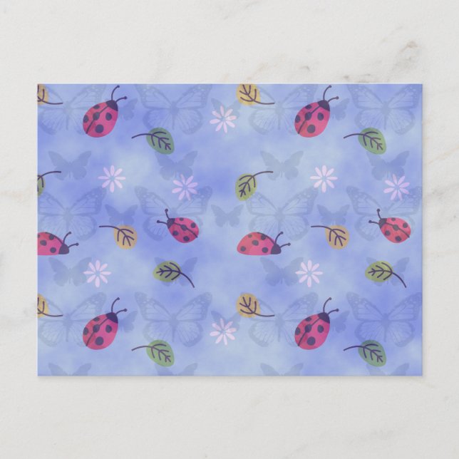 Postal Flores y hojas de los tiburones (Anverso)