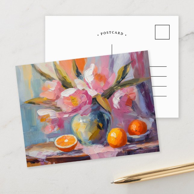 Postal Flores y Naranjas Vida fija moderna (Subido por el creador)