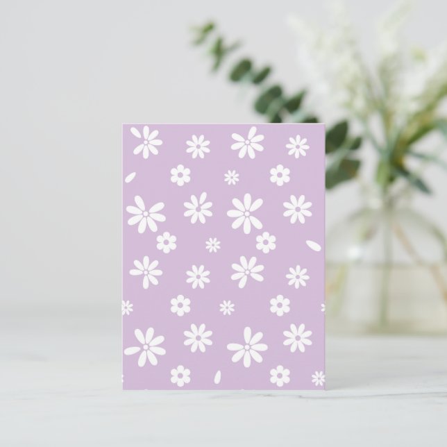 Postal Flores y Petales 9 (Anverso de pie)
