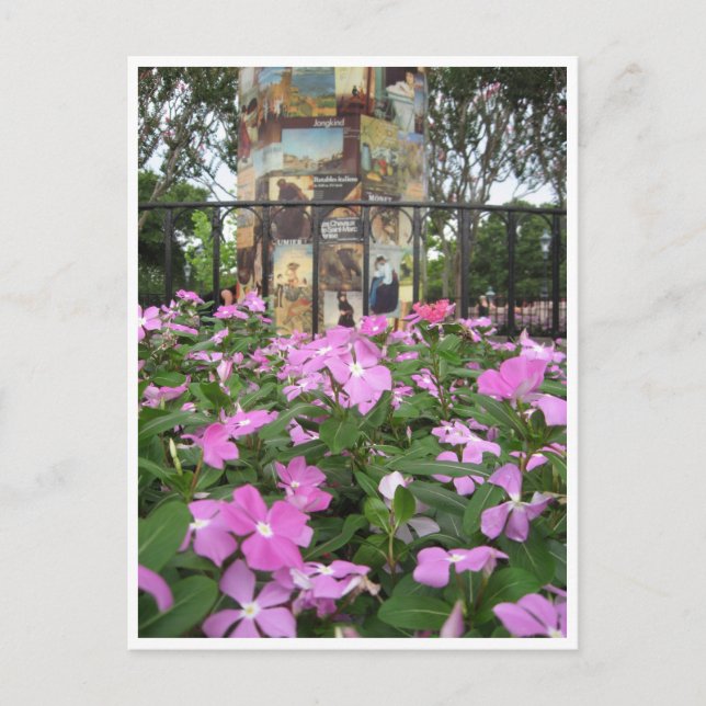 Postal Flores y Posters franceses (Anverso)