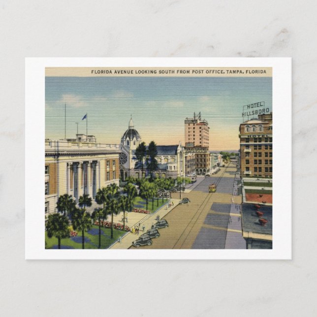 Postal Florida Ave., Tampa Vintage (Anverso)