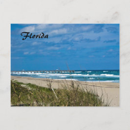 Postal Florida Beach and Pier