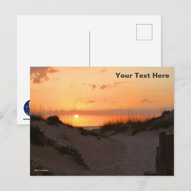 Postal Florida Beach Sunset (Anverso / Reverso)