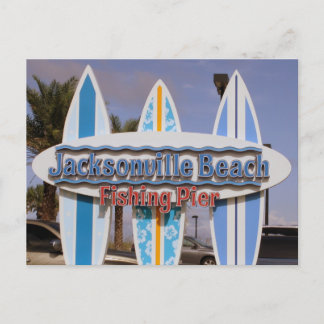 Postal Florida: Cartel de Jacksonville Beach & Fishing Pi