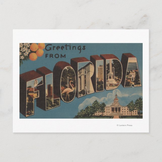 Postal Florida (Edificio Capital) - Letra grande (Anverso)