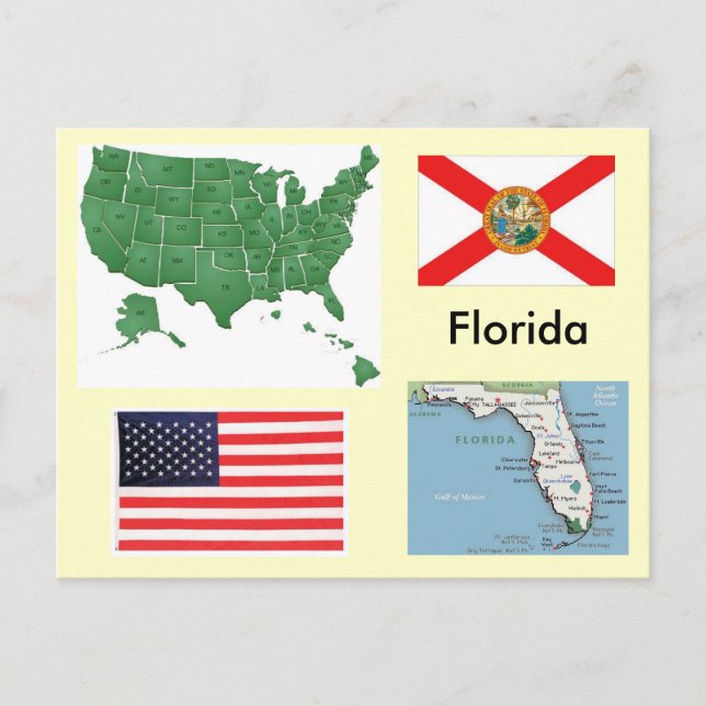 Postal Florida, EE.UU. (Anverso)