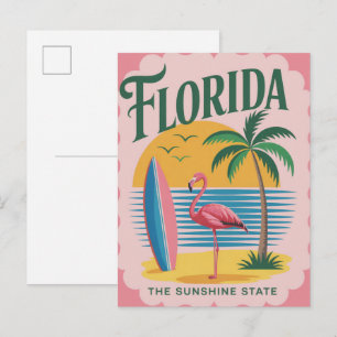 Postal Florida EE. UU. Viajes Antiguos