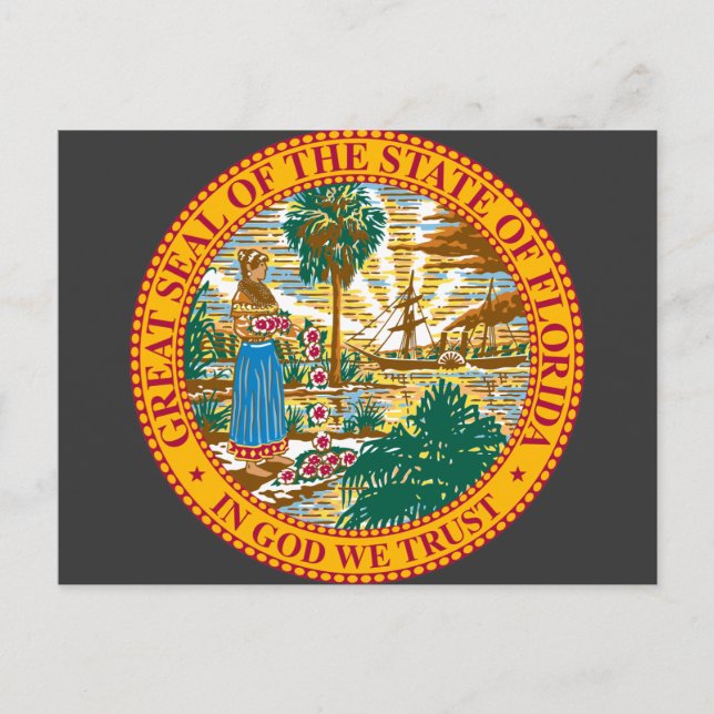 Postal Florida, Estados Unidos (Anverso)