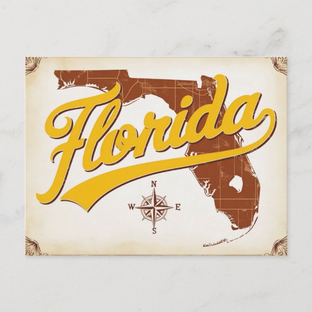 Postal Florida, Estados Unidos (Anverso)