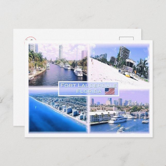 Postal Florida - Estados Unidos - Mosaico - (Anverso / Reverso)