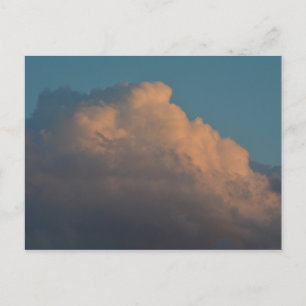 Postal florida formación de nubes rosadas de bonito