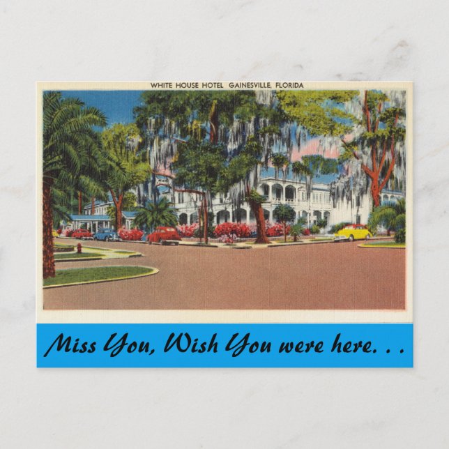 Postal Florida, Gainesville, Hotel Casa Blanca (Anverso)
