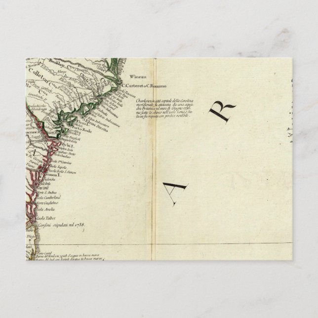 Postal Florida, Georgia, Carolina del Sur (Anverso)