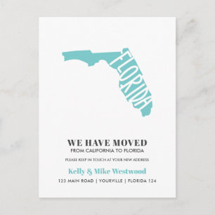 Postal FLORIDA Hemos movido nueva dirección Nueva casa