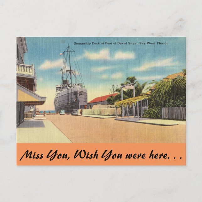 Postal Florida, Key West, Duval St. (Anverso)